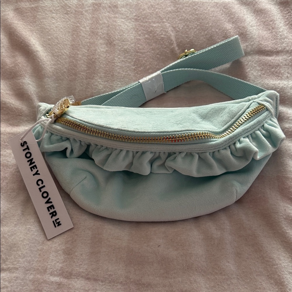 Stoney Clover Lane Seeing Stars Light Blue Ruffle Fanny Pack